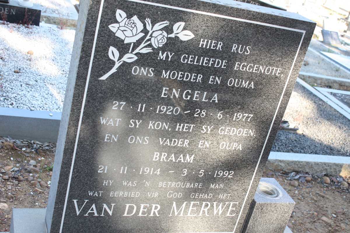 MERWE Braam, van der 1914-1992 & Engela 1920-1977