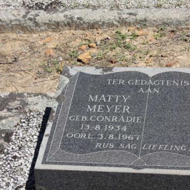 MEYER Matty nee CONRADIE 1934-1967