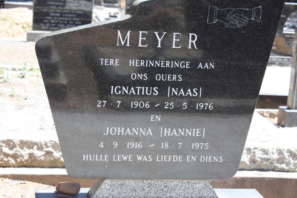 MEYER Ignatius 1906-1976 & Johanna 1916-1975