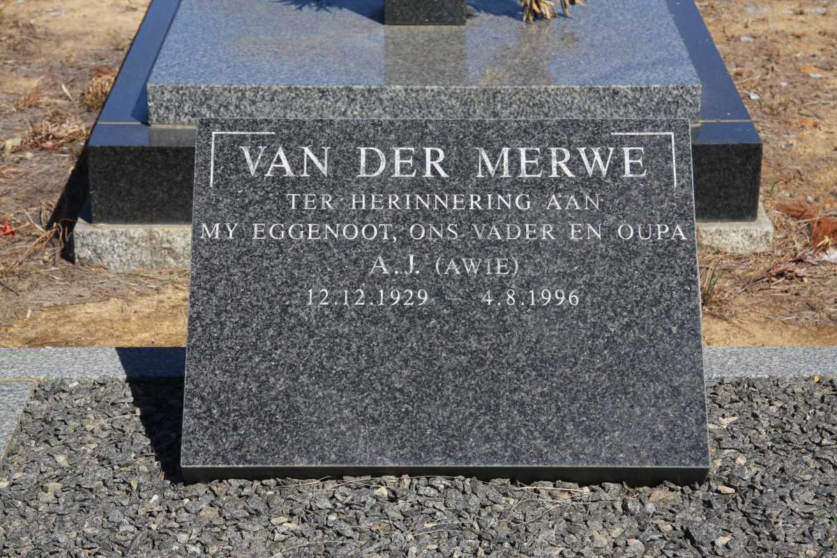 MERWE A.J., van der 1929-1996