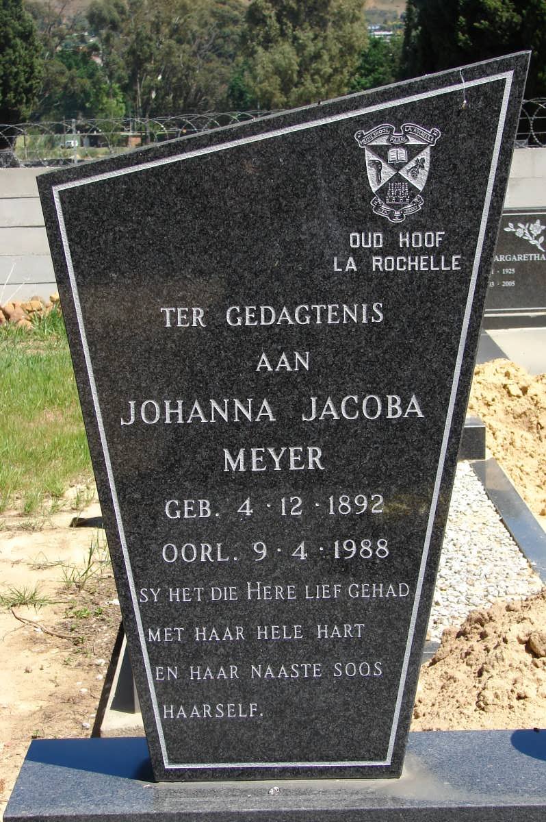 MEYER Johanna Jacoba 1892-1988