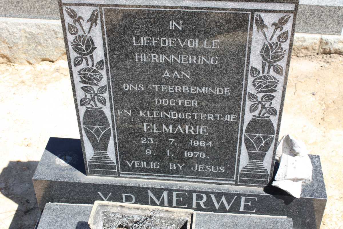 MERWE Elmarie, V.D. 1964-1970