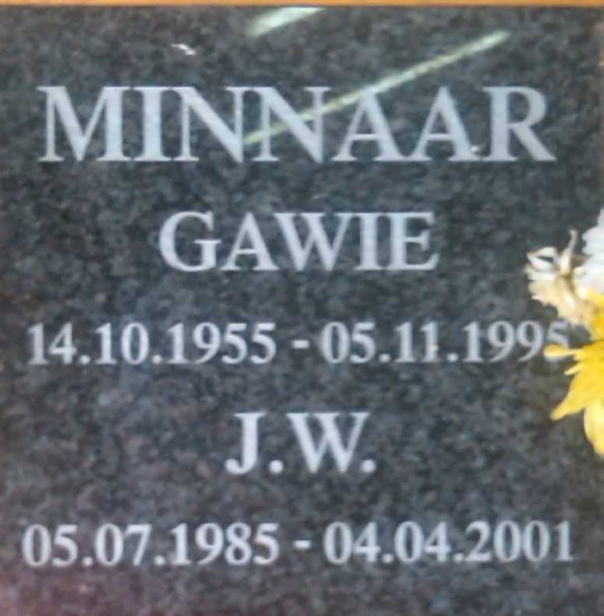 MINNAAR Gawie 1955-1995 :: MINNAAR J.W. 1985-2001
