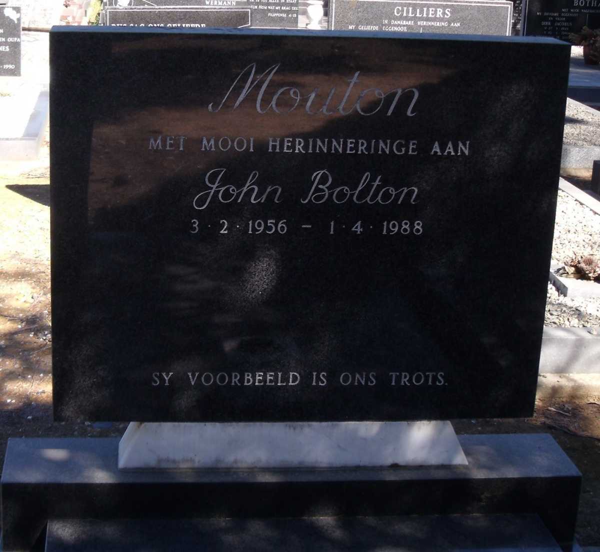 MOUTON John Bolton 1956-1988