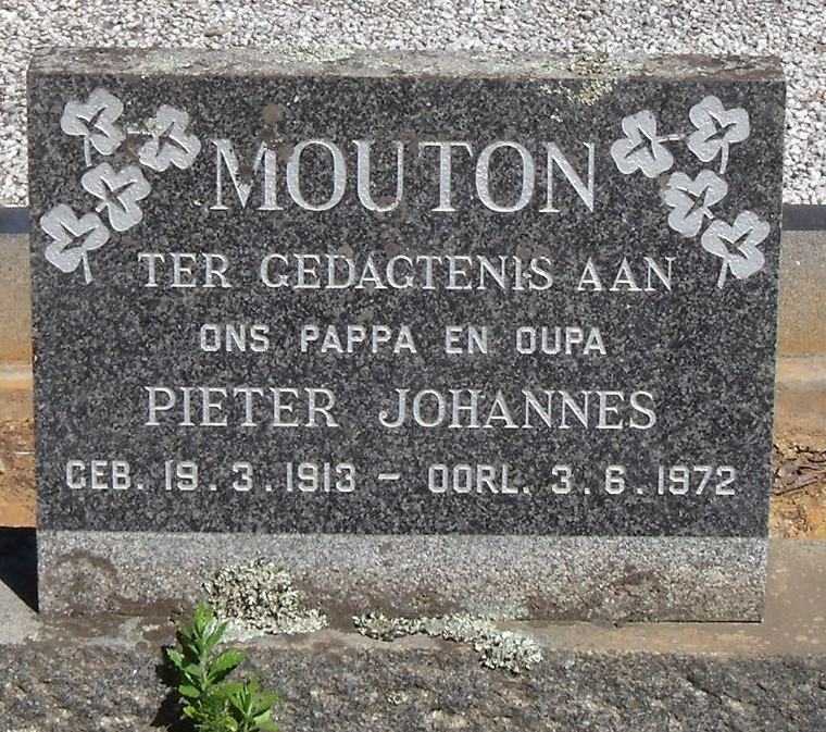 MOUTON Pieter Johannes 1913-1972