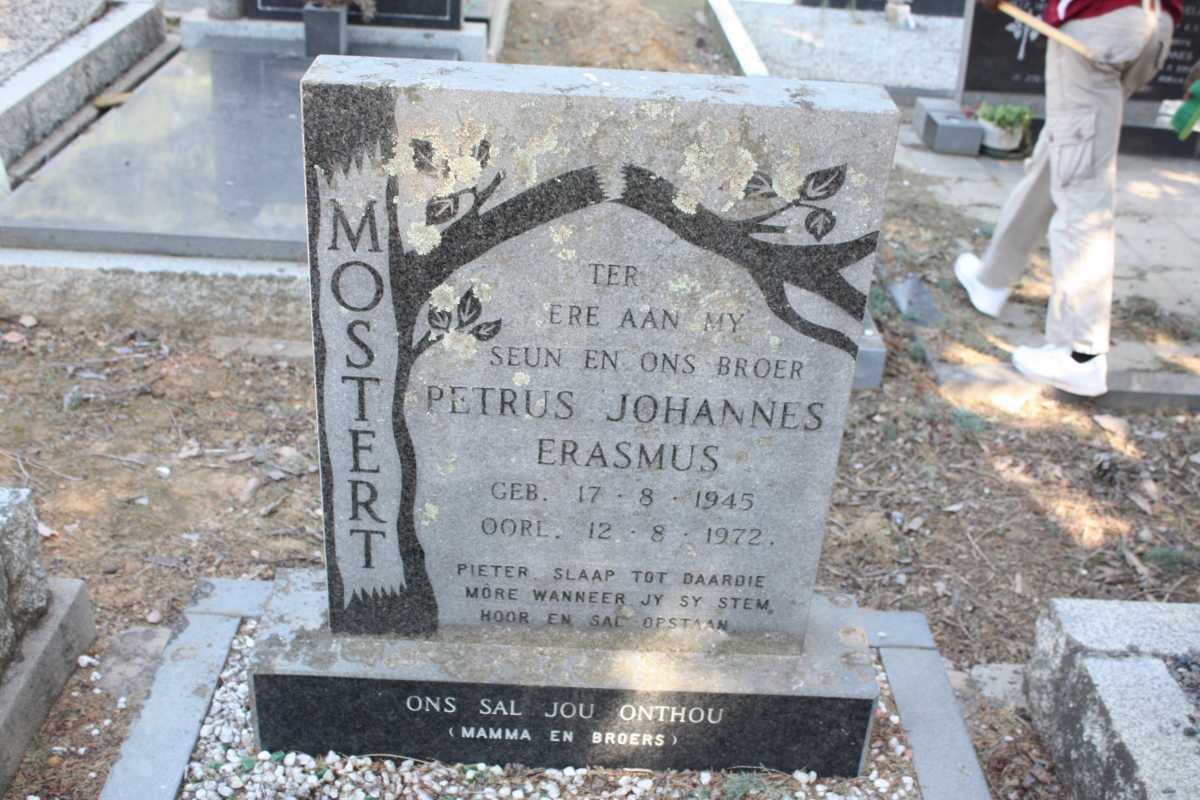 MOSTERT Petrus Johannes Erasmus 1945-1972