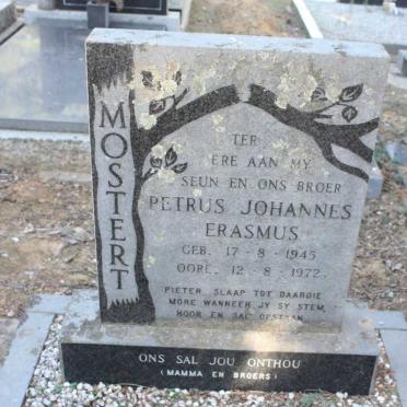 MOSTERT Petrus Johannes Erasmus 1945-1972