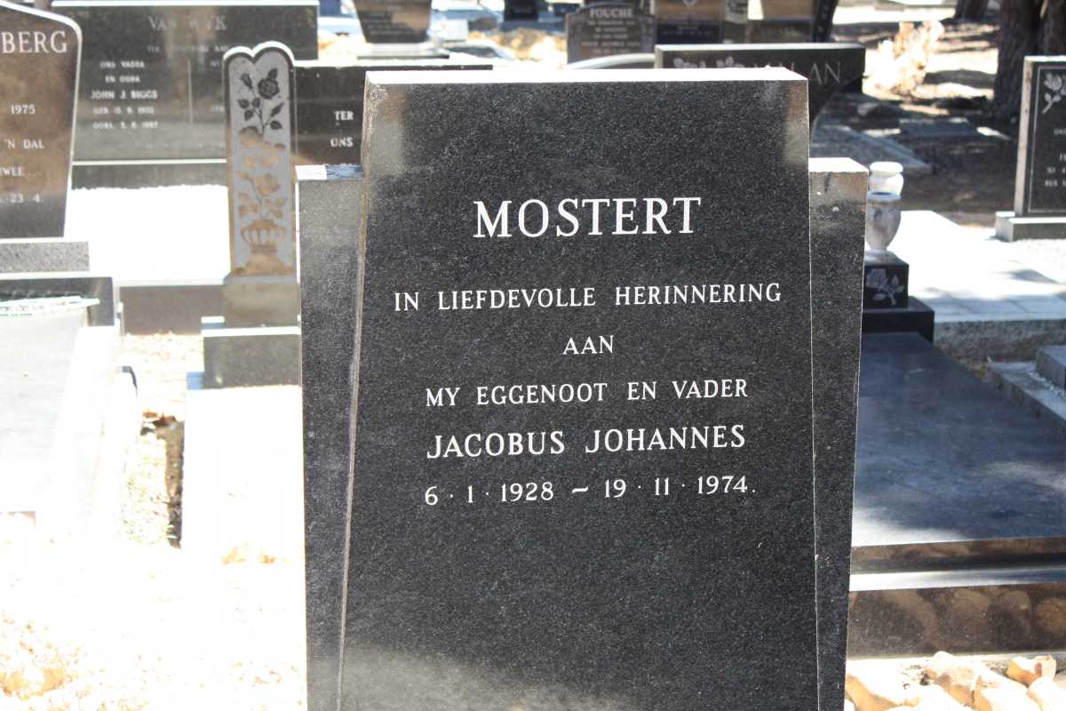 MOSTERT Jacobus Johannes 1928-1974