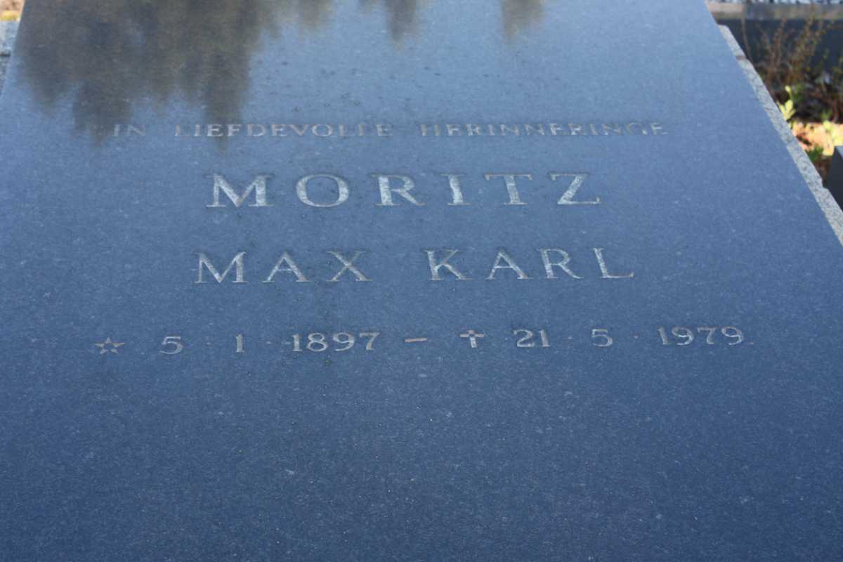 MORITZ Max Karl 1897-1979