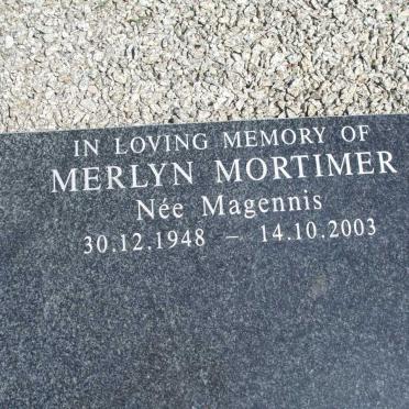 MORTIMER Merlyn nee MAGENNIS 1948-2003
