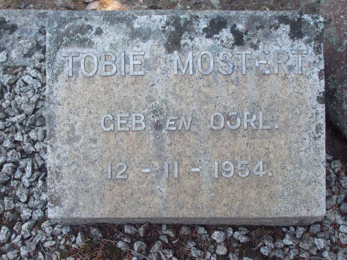 MOSTERT Tobie 1954-1954