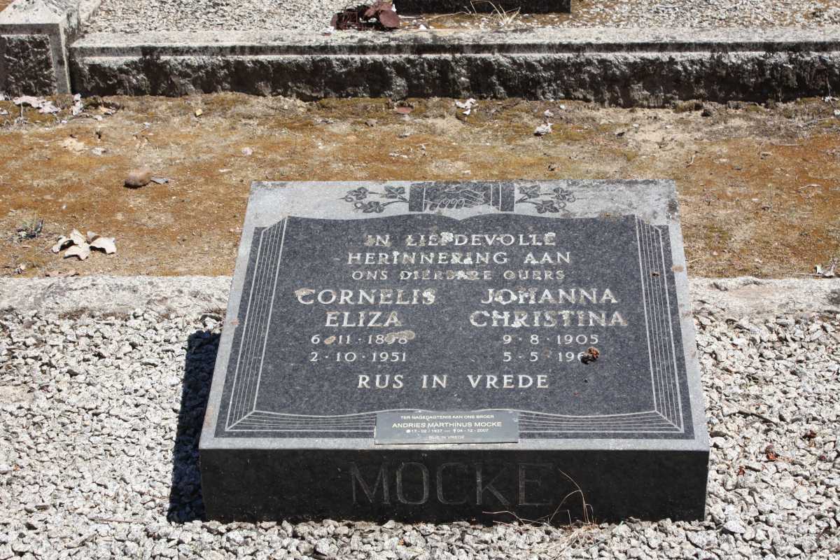 MOCKE Cornelis Eliza 1898-1951 & Johanna Christina 1905-1969