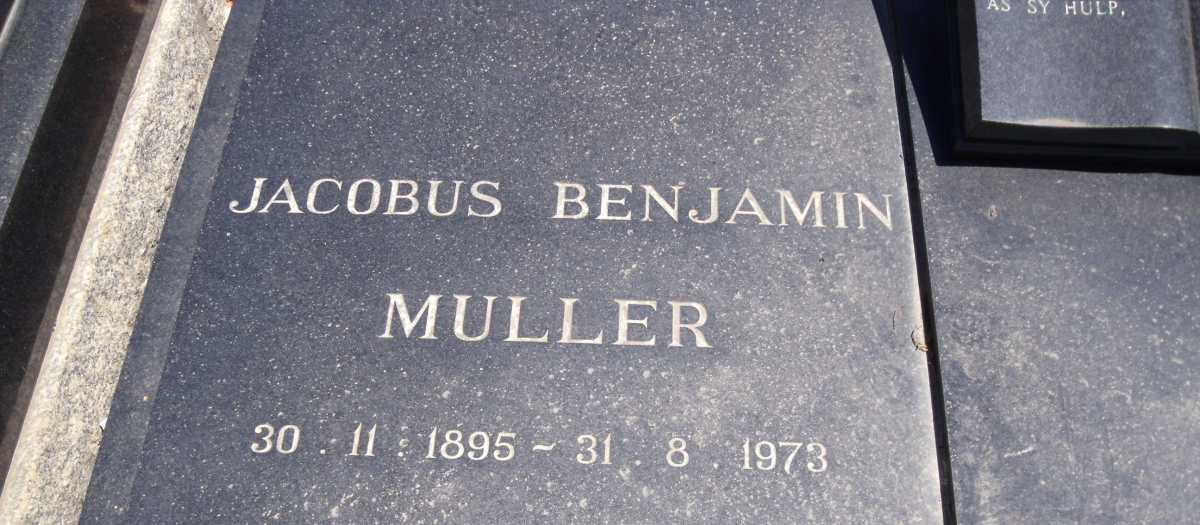 MULLER Jacobus Benjamin 1895-1973 & Magdalena Petronella 1906-1986 _1