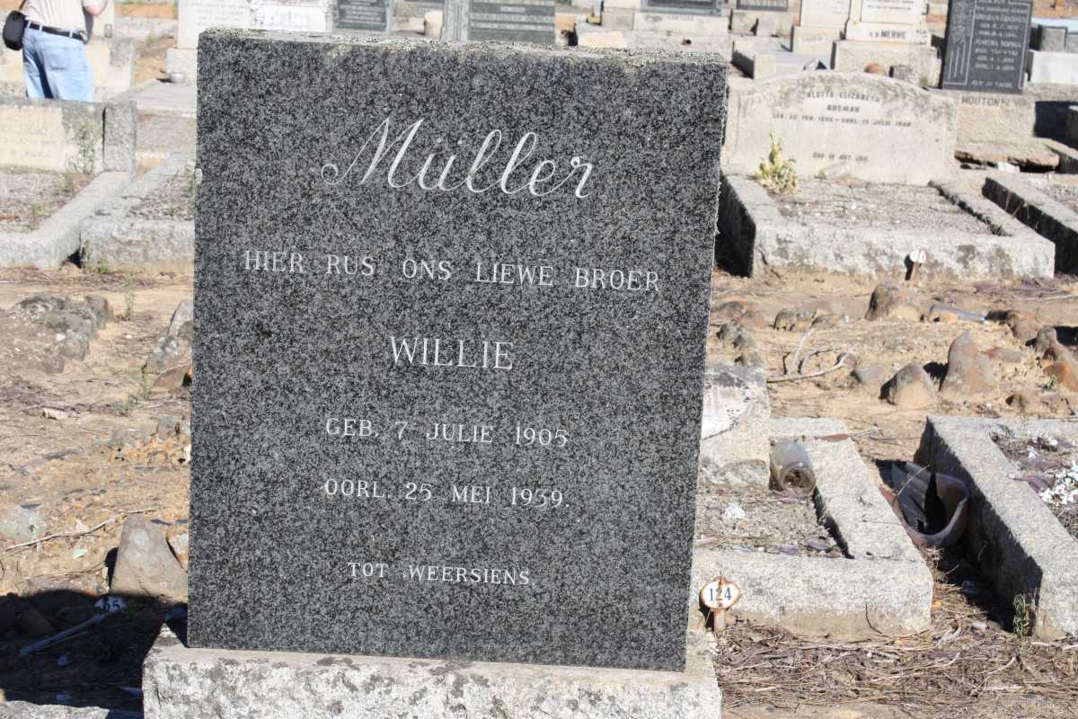 MULLER Willie 1905-1939