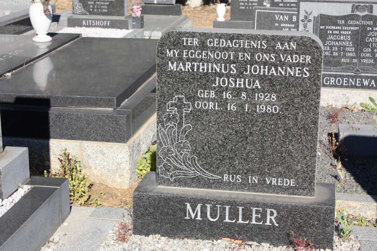 MULLER Marthinus Johannes Joshua 1928-1980