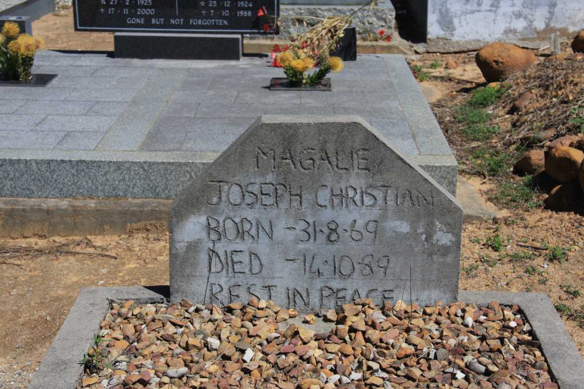 MAGALIE Joseph Christian 1969-1989