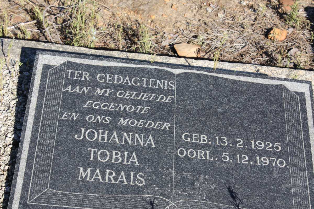 MARAIS Johanna Tobia 1925-1970