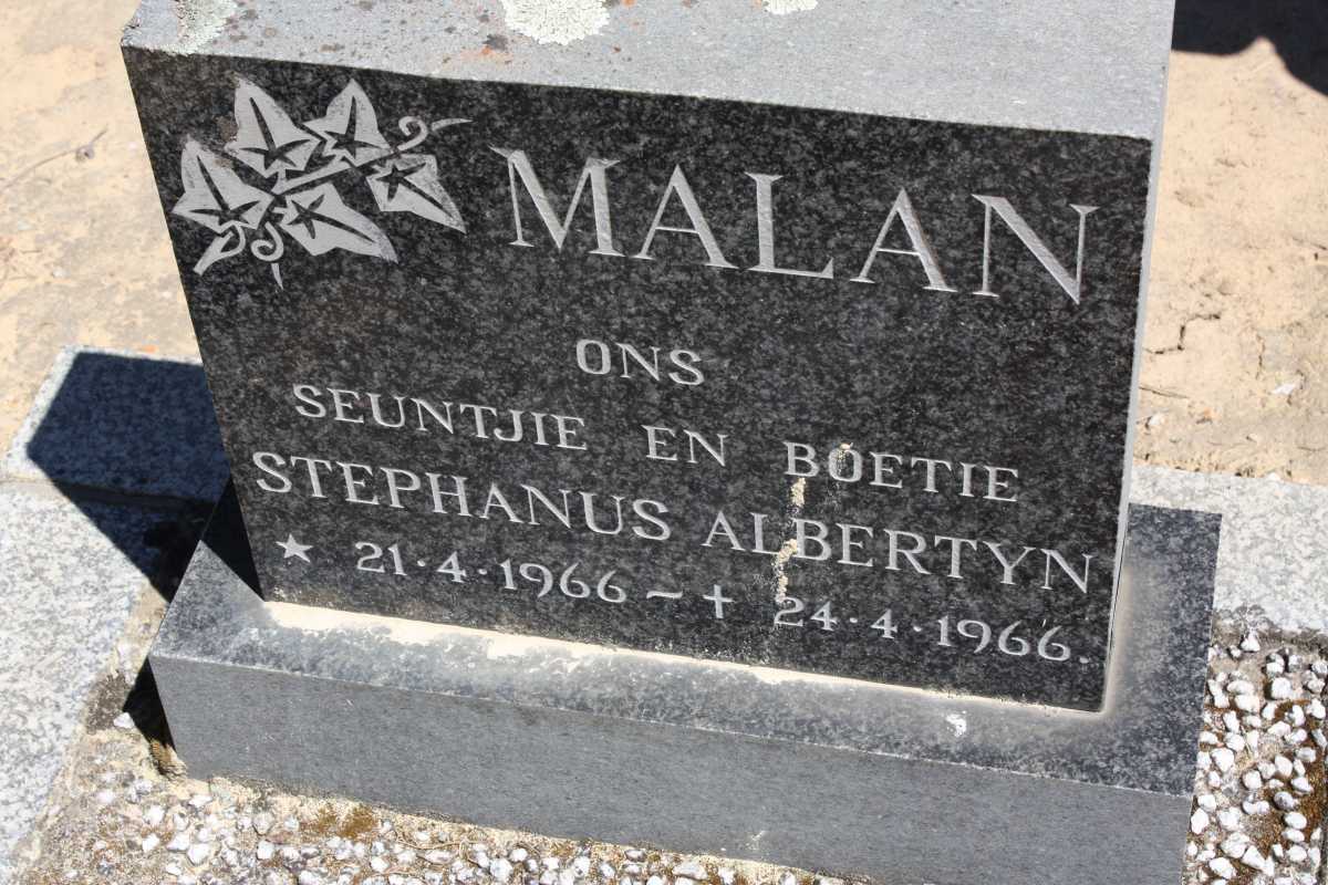 MALAN Stephanus Albertyn 1966-1966