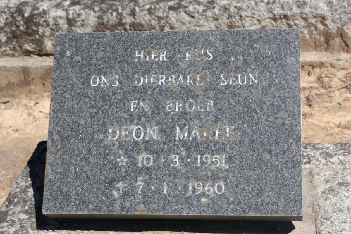 MAREE Deon 1951-1960