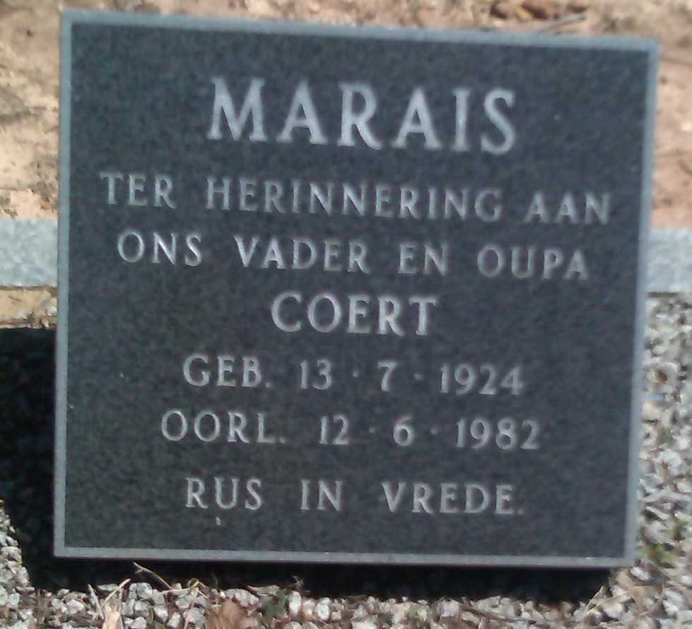 MARAIS Coert 1924-1982