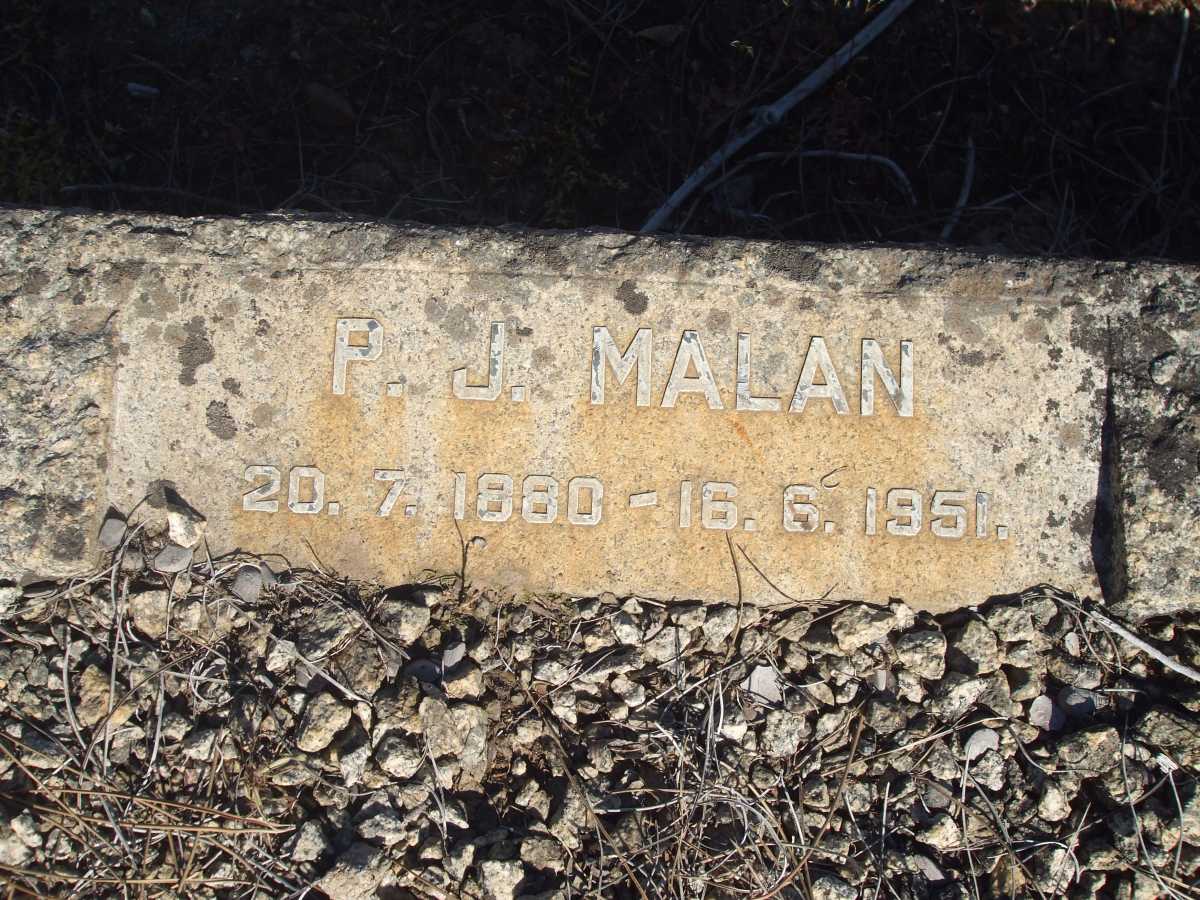 MALAN P.J. 1880-1951
