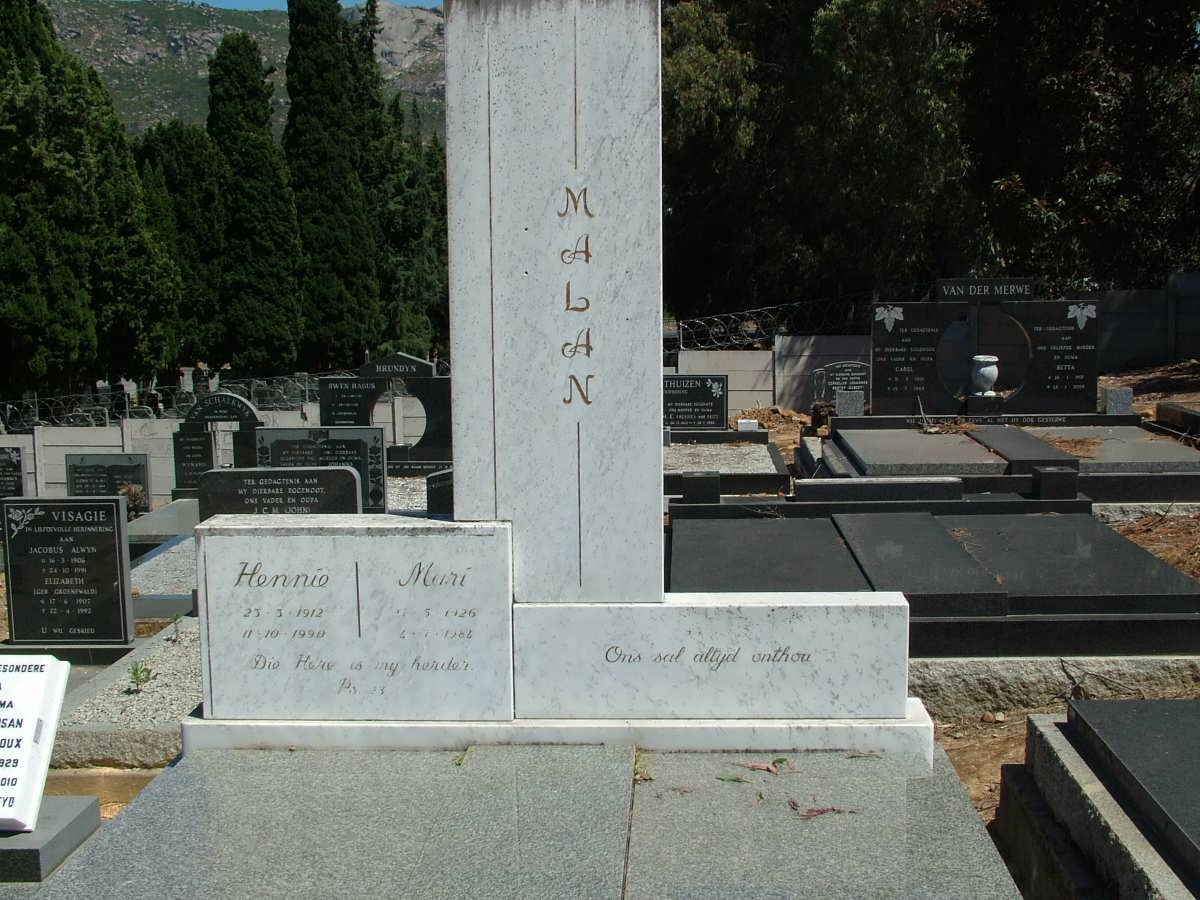 MALAN Hennie 1912-1990 & Mari 1926-1984 _1