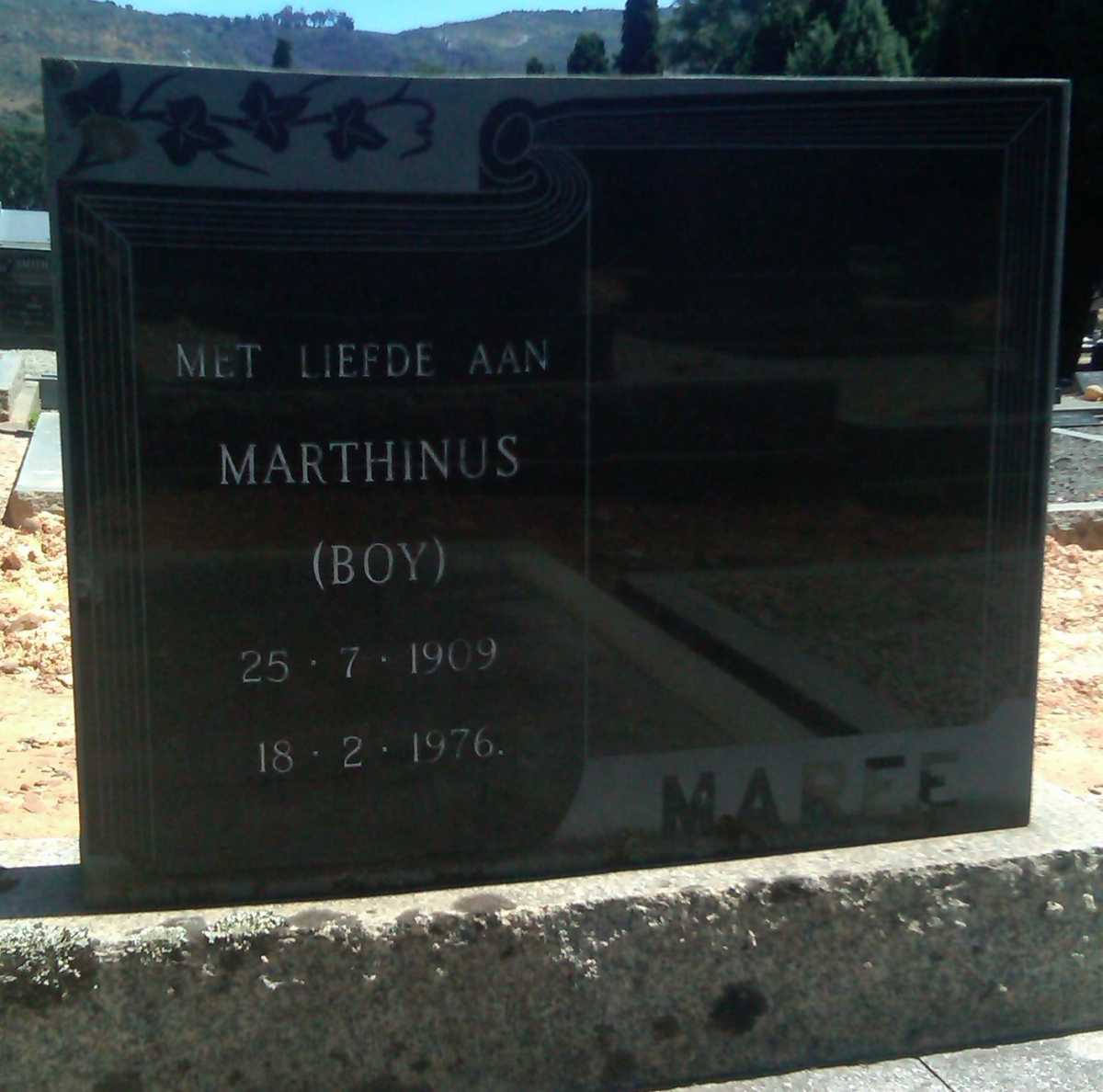 MAREE Marthinus 1909-1976