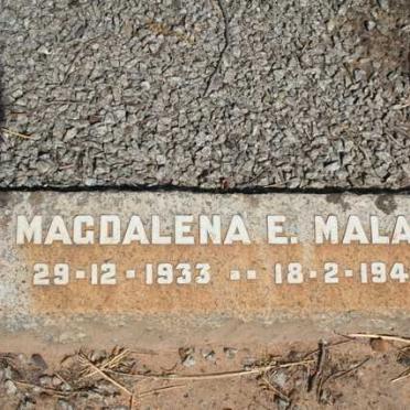 MALAN Magdalena E. 1933-1943