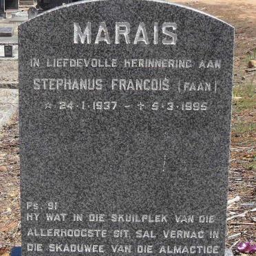 MARAIS Stephanus Francois 1937-1995