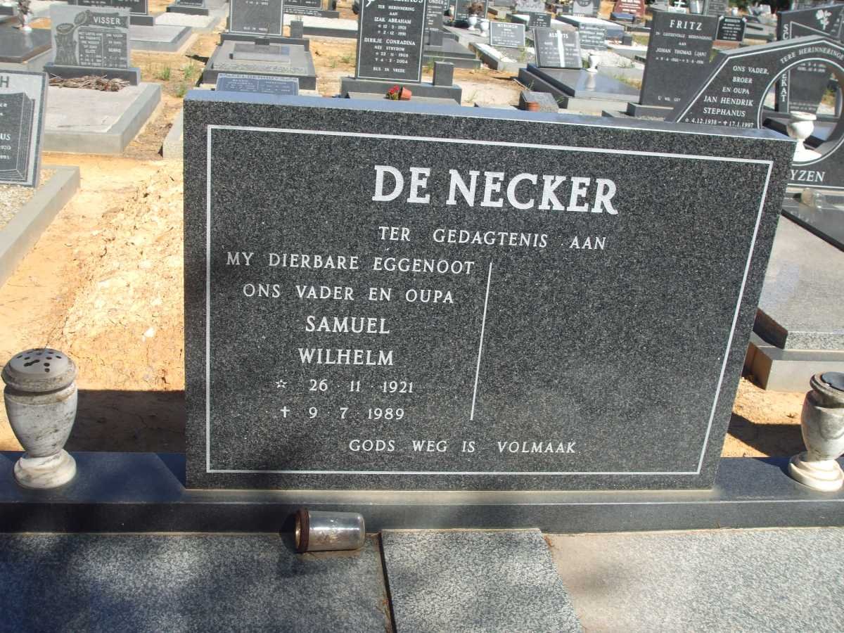 NECKER Samuel Wilhelm, de 1921-1989 