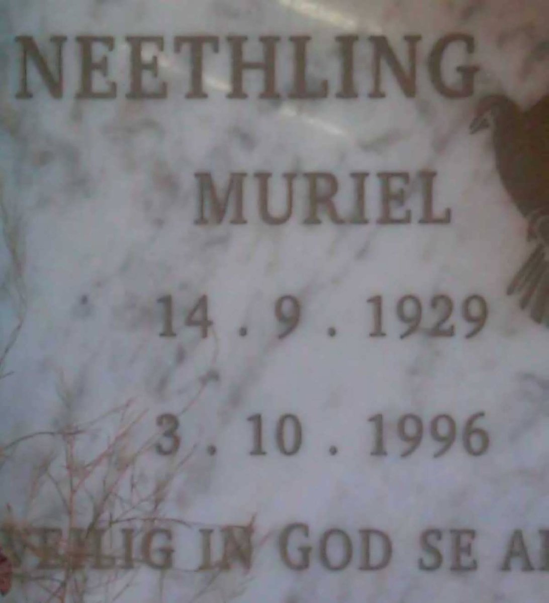 NEETHLING Muriel 1929-1996