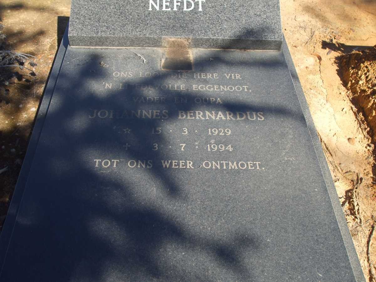 NEFDT Johannes Bernadus 1929-1994