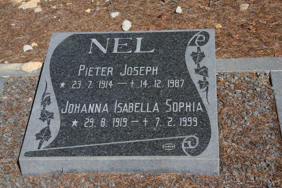 NEL Pieter Joseph 1914-1987 &amp; Johanna Isabella Sophia 1919-1999