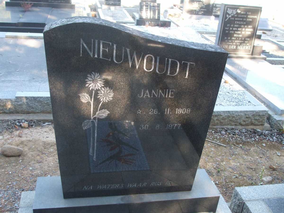 NIEUWOUDT Jannie 1909-1977