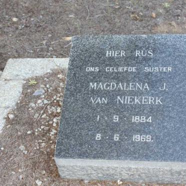 NIEKERK Magdalena J., van 1884-1969