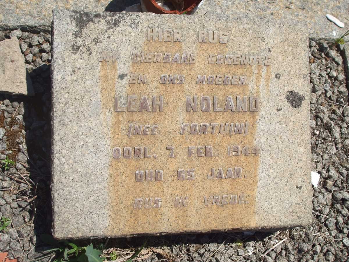 NOLAND Leah nee FORTUIN -1944