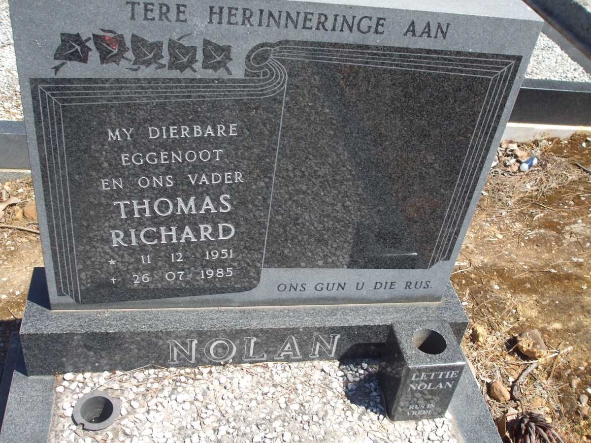 NOLAN Thomas Richard 1951-1985