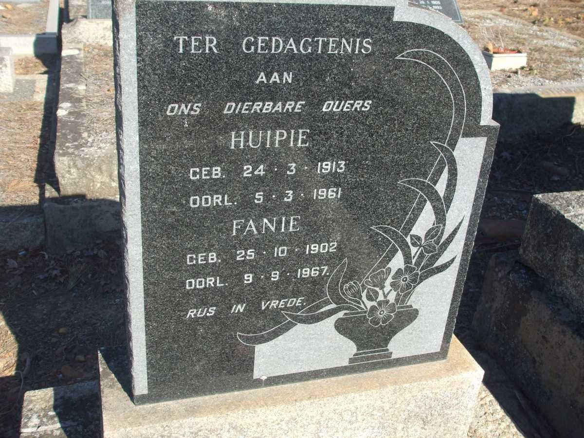 NORTJE Fanie 1902-1967 &amp; Huipie 1913-1961