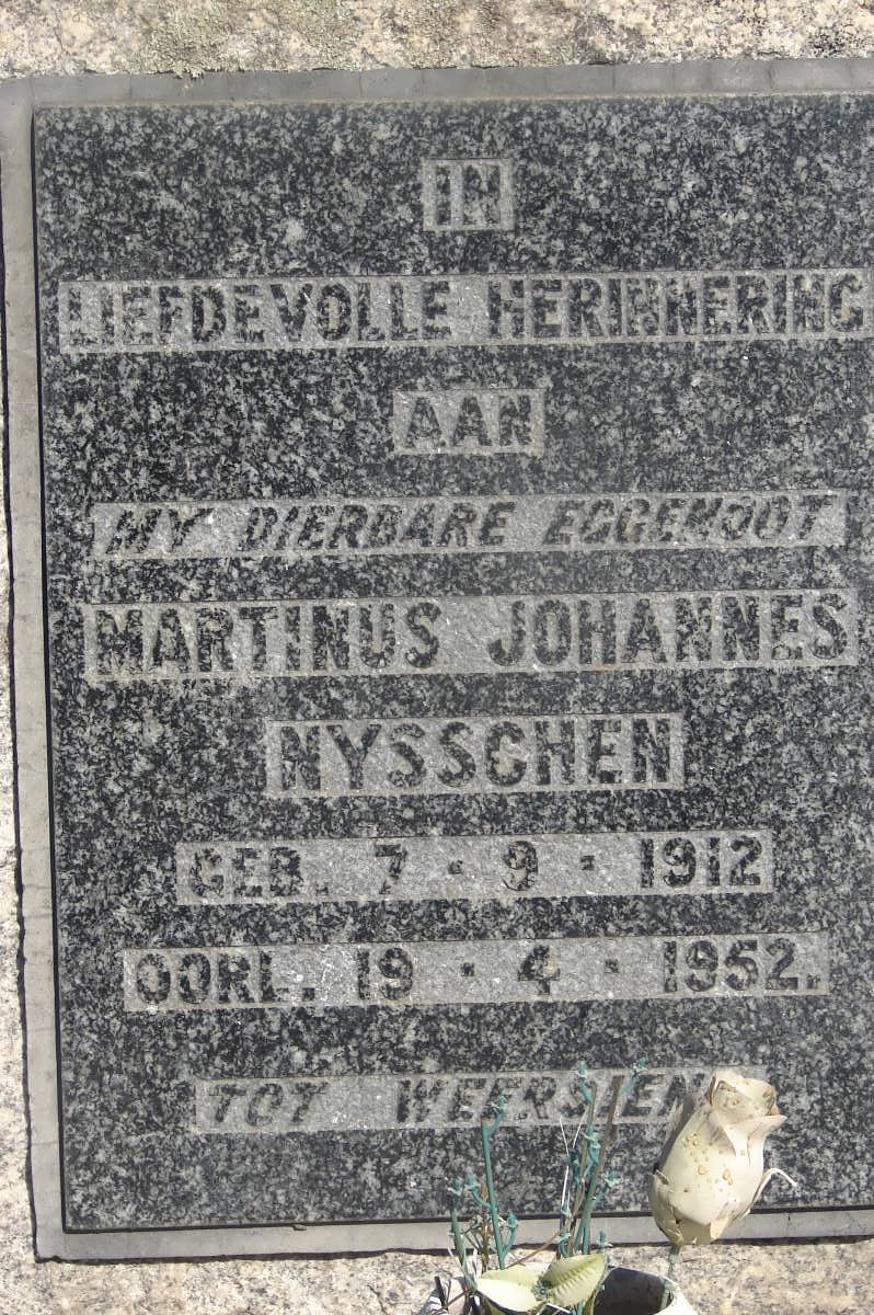 NYSSCHEN Martinus Johannes 1912-1952