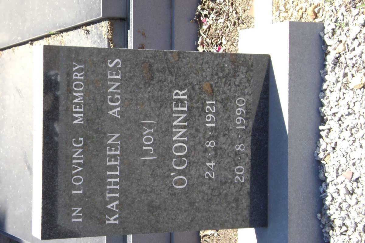 O'CONNER Kathleen Agnes 1921-1990
