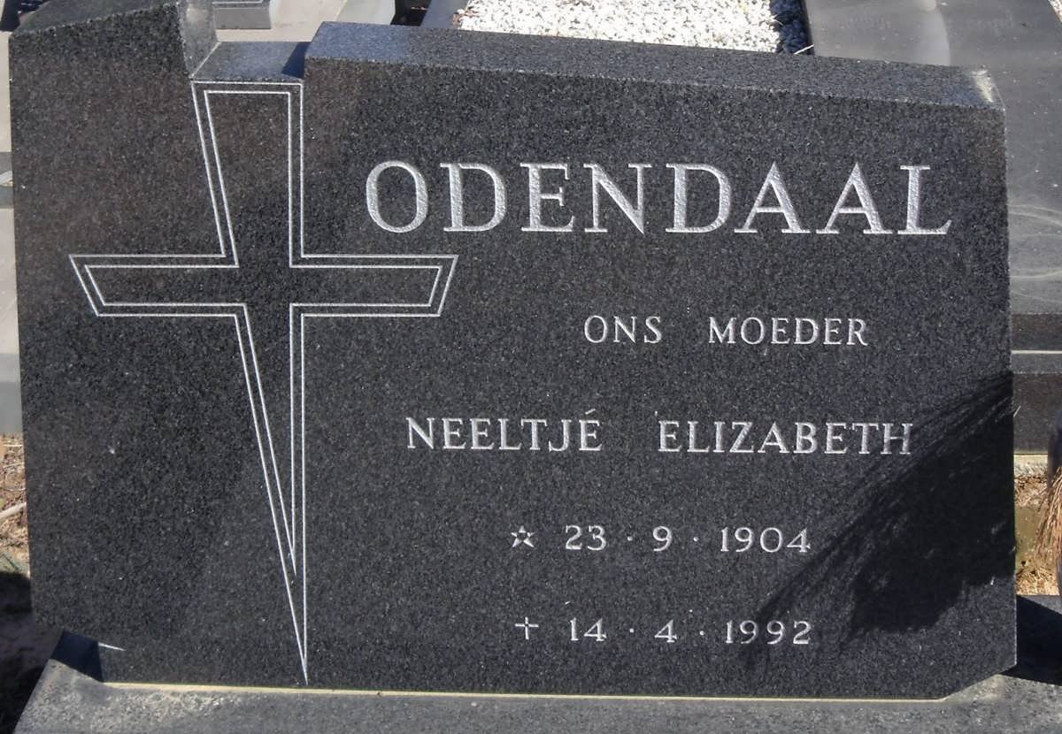 ODENDAAL Neeltje Elizabeth  1904-1992
