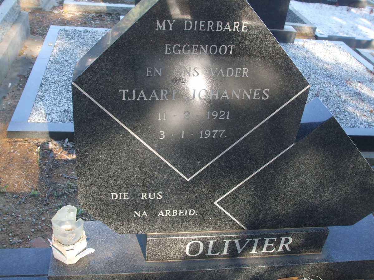 OLIVIER Tjaart Johannes 1921-1977