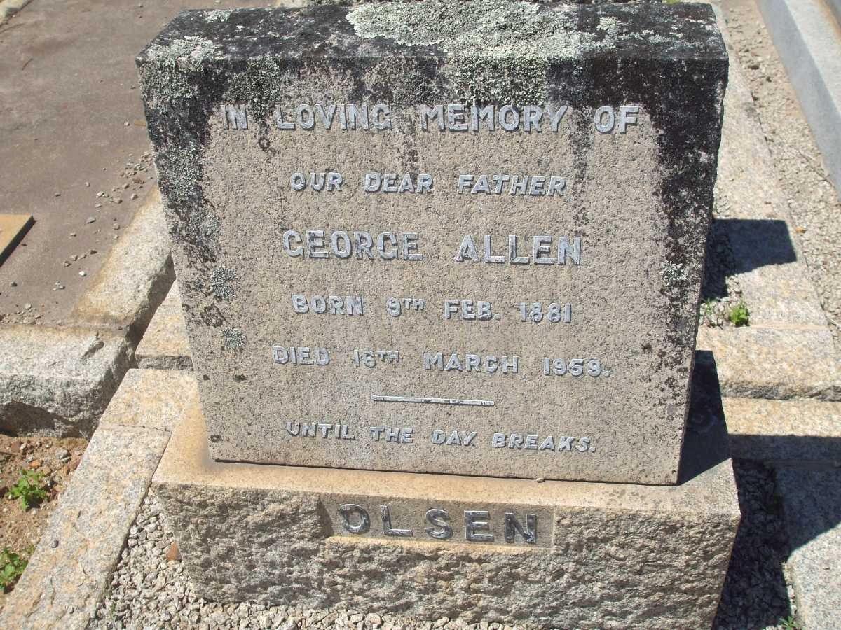 OLSEN George Allen 1881-1959