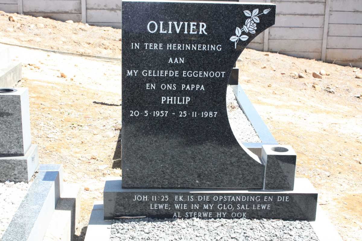 OLIVIER Philip 1957-1987
