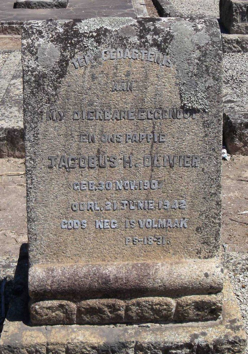 OLIVIER Johannes H. 1907-1942