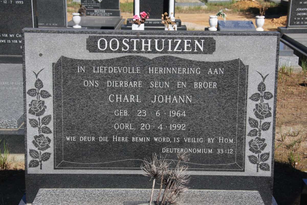 OOSTHUIZEN Charl Johann 1964-1992