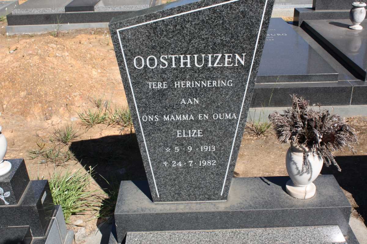OOSTHUIZEN Elize 1913-1982