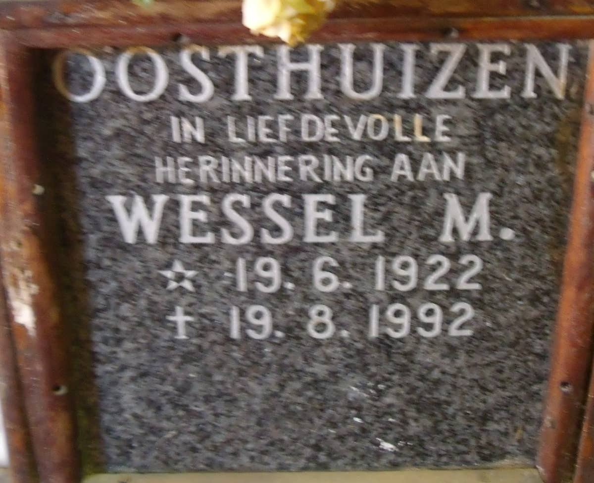 OOSTHUIZEN Wessel M. 1922-1992