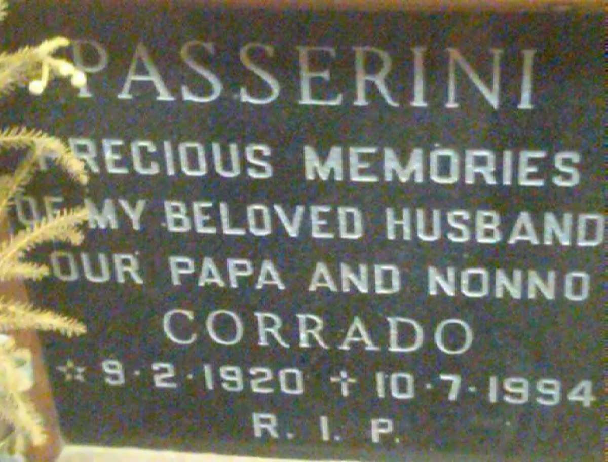 PASSERINI  Corrado 1920-1994