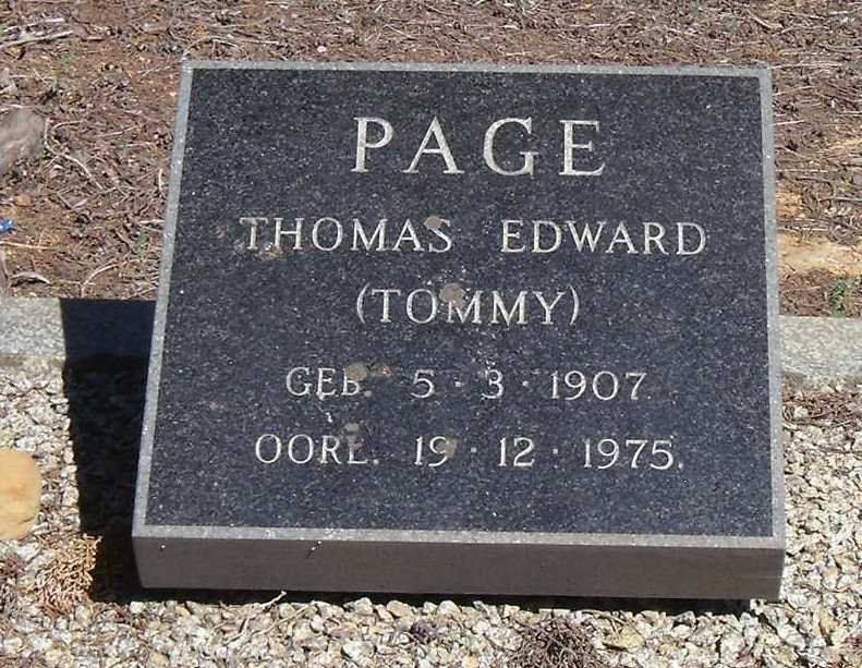 PAGE Thomas Edward 1907-1975